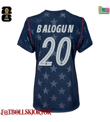Förenta stater Folarin Balogun #20 Bortatröja Dam VM 2026 Kortärmad